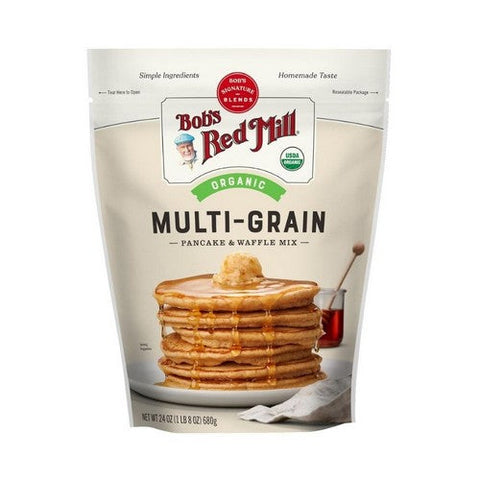Bobs Red Mill, Organic Multi-Grain Pancake And Waffle Mix, 24 Oz(Case Of 4) Bobs Red Mill
