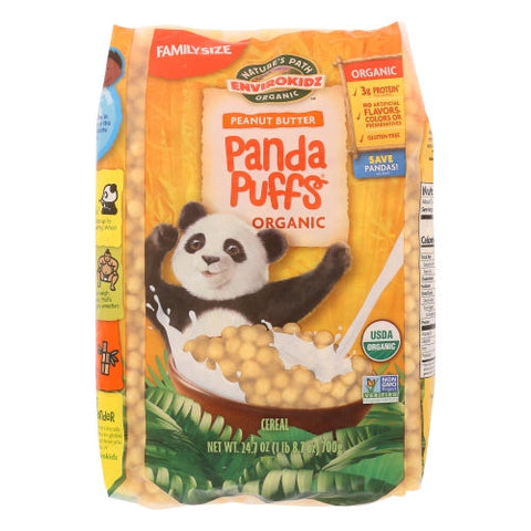 Envirokidz Organic, Cereal Panda Puff Pb Bag, 24.7 Oz(Case Of 6) Envirokidz Organic