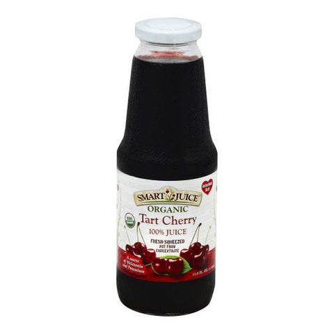 Smart Juice, Organic Juice Tart Cherry, Case of 6 X 33.8 Oz