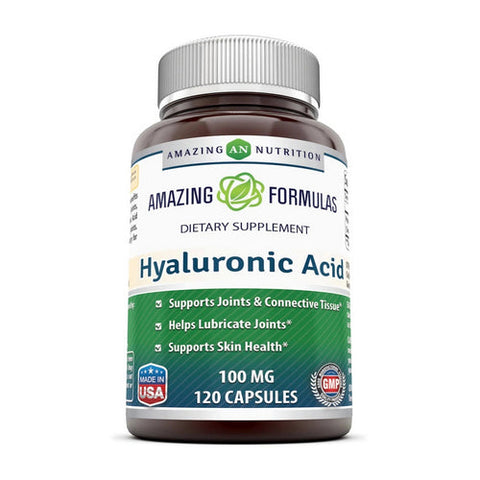 Amazing Nutrition, Amazing Formulas Hyaluronic Acid, 100 mg, 120 Caps Amazing Nutrition