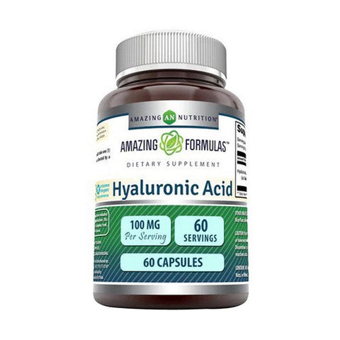 Amazing Nutrition, Amazing Formulas Hyaluronic Acid, 100 mg, 60 Caps Amazing Nutrition