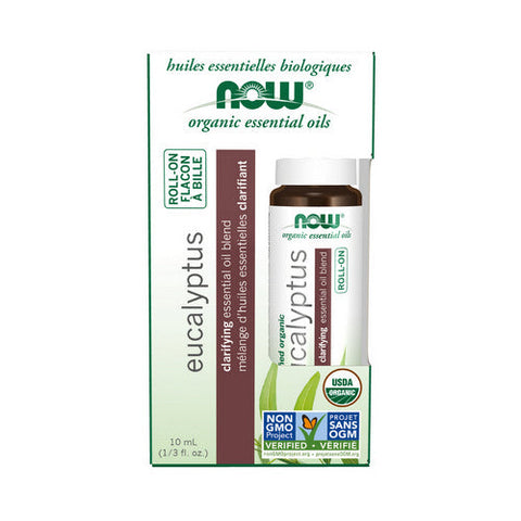 Now Foods, Organic Essential Roll-On, Eucalyptus 10 ml Now Foods