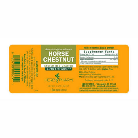 Herb Pharm, Horse Chestnut, 1 Oz Herb Pharm