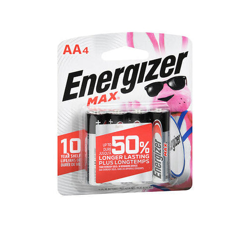 Energizer, Max Alkaline Batteries Aa, 4 Each Energizer