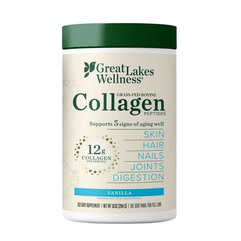 Great Lakes Wellness, Wellness Grass-Fed Bovine Collagen Peptides Vanilla, 10 Oz Great Lakes Wellness