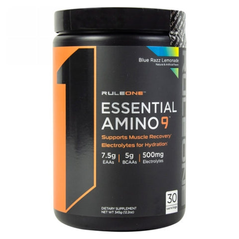 Rule 1, Essentail Amino 9 Blue Razz Lemonade, 12.2 Oz Rule 1