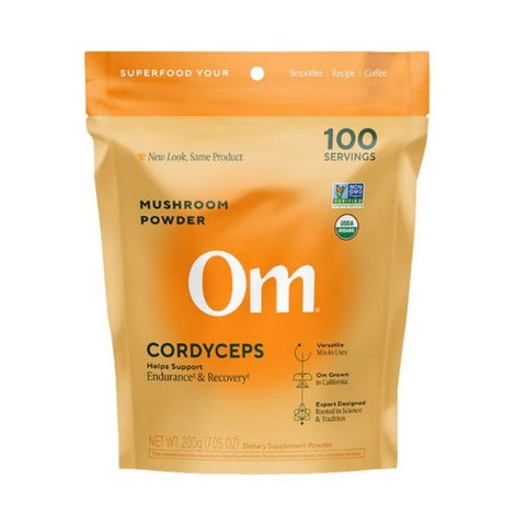 Cordyceps Mushroom Superfood Powder 7.05 Oz by Om Mushrooms