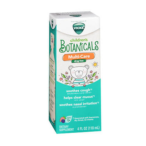 Crest, Vicks Children's Botanicals Multi-Care Drug Free Dietary Supplement Liquid, 4 Oz Vicks