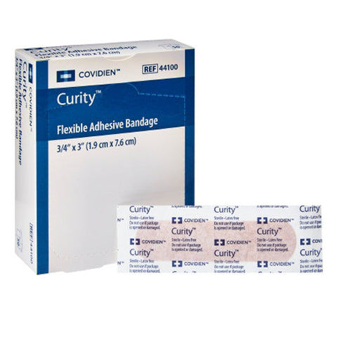 Cardinal, Curity Tan Adhesive Strip Ã‚Â¾ x 3 Inch, Box Of 50 Cardinal