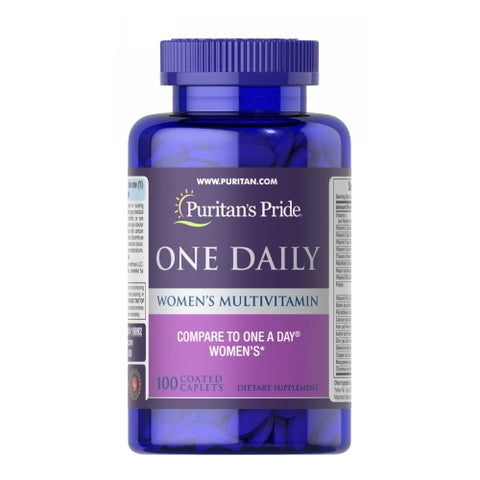 One Daily Women's Multivitamin with Zinc 100 Caplets by Puritan's Pride