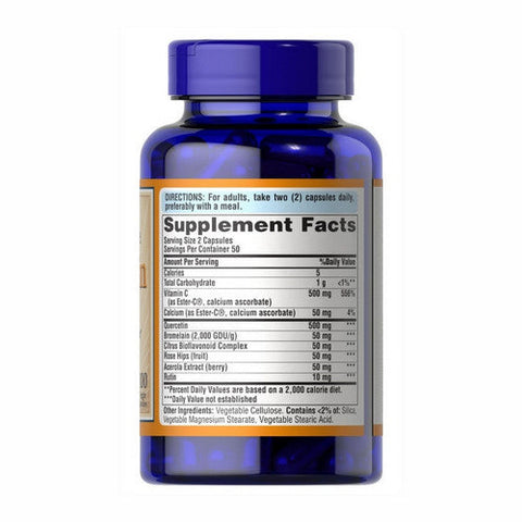 Puritan's Pride, Quercetin Complex with Vitamin C, 100 Vegi Caps Puritan's Pride