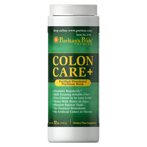 Puritan's Pride, Colon Care + Purified/Powdered Psyllium Husk, 120 Softgels Puritan's Pride