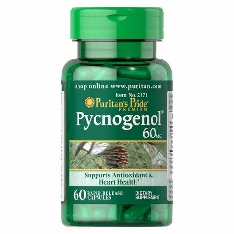 Puritan's Pride, Pycnogenol, 60 mg, 60 Capsules Puritan's Pride