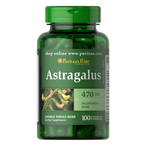 Puritan's Pride, Astragalus, 470 mg, 100 Capsules Puritan's Pride