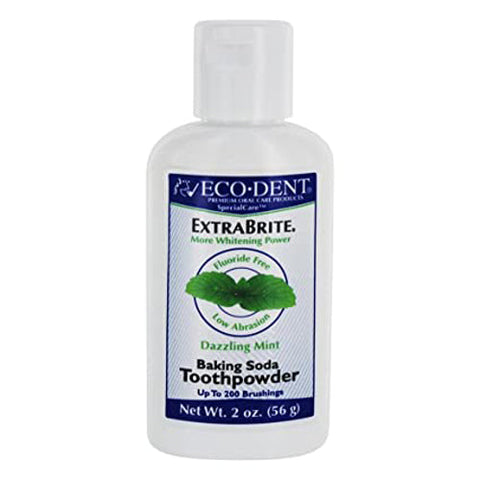 Eco-Dent, Extrabrite Whitener Toothpowder, 2 Oz Eco-Dent