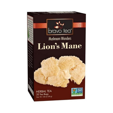 Bravo Tea & Herbs, Lion'S Mane Mushroom Herbal Tea, 20 Bags Bravo Tea & Herbs