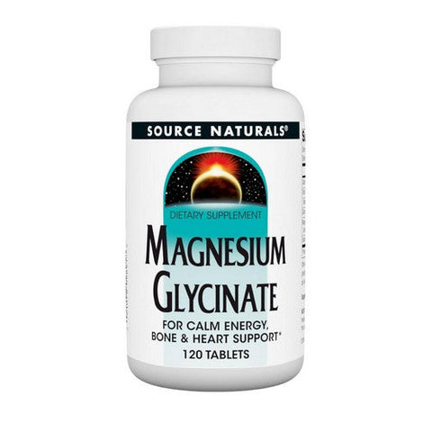 Source Naturals, Magnesium Glycinate, 120 Tabs Source Naturals