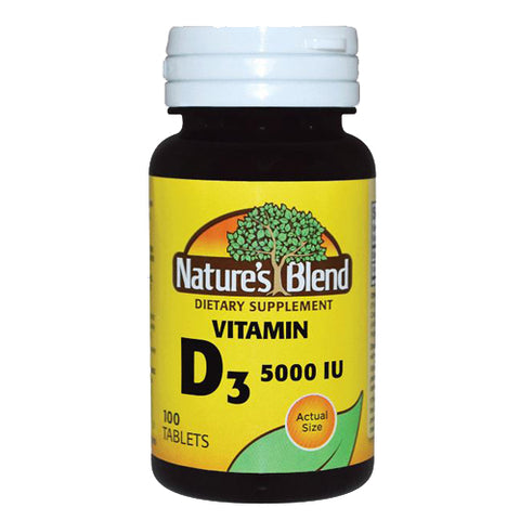 Vitamin D3 100 Tabs by Nature's Blend