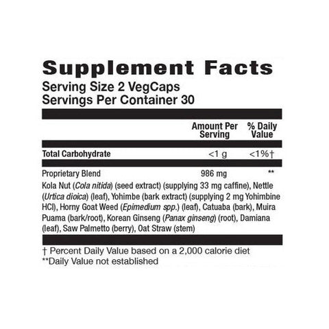 Action Labs, Cobra Male Performance For Sexual Energy, 60 Veg Caps Action Labs
