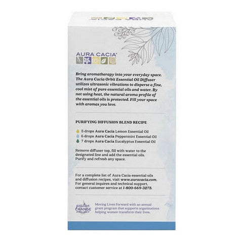 Aura Cacia, Orbit Ultrasonic Diffuser, 1 Count Aura Cacia