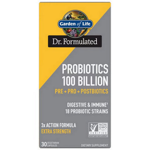 Garden of Life, Dr. Formulated Probiotics, 100 Billion, 30 Caps Garden of Life