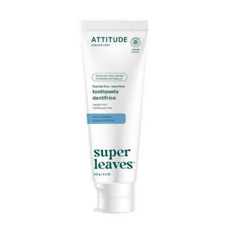 Attitude, Toothpaste Fluoride Free Whitening Peppermint, 120 Grams