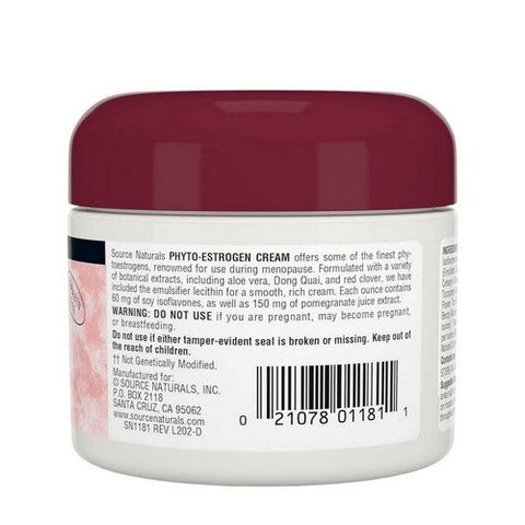Source Naturals, Phyto-Estrogen Cream, 2 Oz Source Naturals