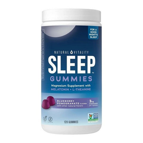 Sleep Gummies Blueberry Pomegranate 120 Count by Natural Vitality