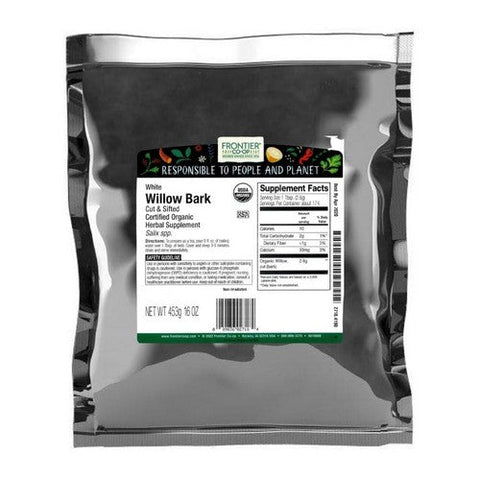 Frontier Coop, Organic Willow Bark Cut & Sifted, 16 Oz Frontier Coop