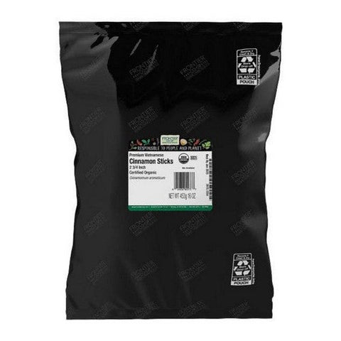 Frontier Coop, Organic Vietnamese Cinnamon Sticks 2.75", 1 Lb Frontier Coop