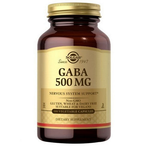Solgar, GABA, 500 mg, 100 Veg Caps Solgar