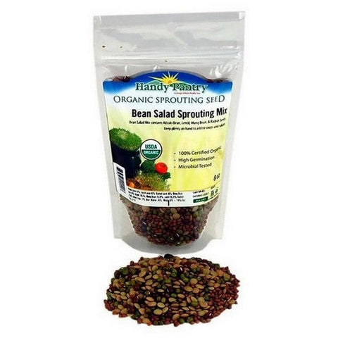 Handy Pantry, Bean Salad Organic Sprouting Seeds, 8 Oz Handy Pantry