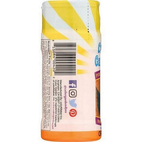 Color Garden, Orange Natural Sugar Crystals, 3 Oz Color Garden