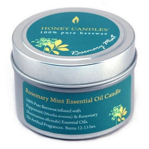 Honey Candle Co., Rosemary Mint Essential Oil Beeswax Candle, 1 Count Honey Candle Co.
