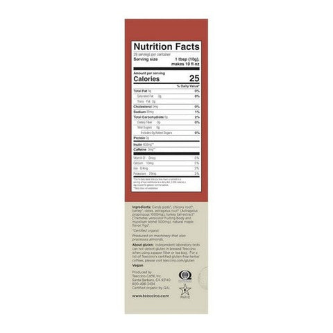 Teeccino, Turkey Tail Astragalus Coffee, 10 Oz