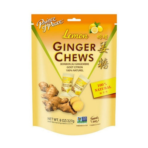 Prince Of Peace, Lemon Ginger Chews, 8 Oz Prince Of Peace