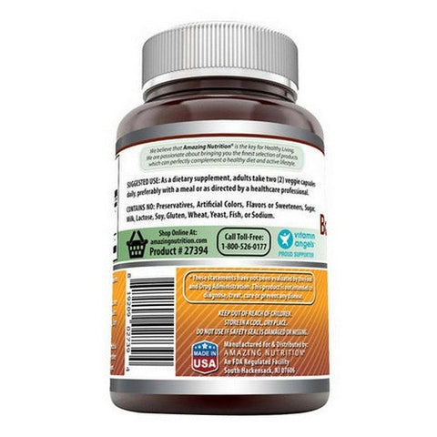 Amazing Nutrition, Amazing Formulas Boswellia Extract With Turmeric, 1200 Mg, 120 Veg Caps Amazing Nutrition