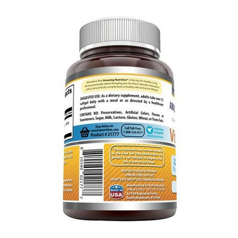 Amazing Nutrition, Amazing Formulas Vitamin D3, 2,000 IU, 240 Softgels Amazing Nutrition