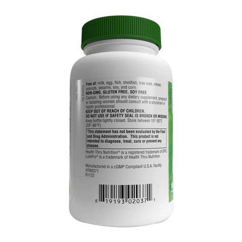 Health Thru Nutrition, Lutein With Zeaxanthin, 180 Softgel Health Thru Nutrition