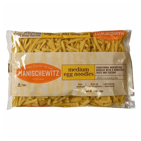 Manischewitz Egg Noodles Medium 12 Oz (Case Of 12) by Manischewitz