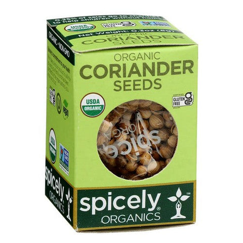 Spicely Organics, Organic Coriander Seeds, 0.3 Oz (Case Of 6) Spicely Organics