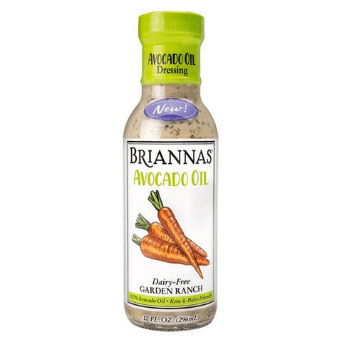 Briannas, Avocado Oil Dressing Garden Ranch Dairy Free, 10 Oz (Case Of 6) Briannas