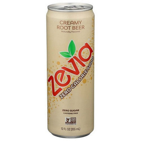 Zevia, Creamy Root Beer Zero Calorie Soda, 12 Oz (Case Of 12) Zevia