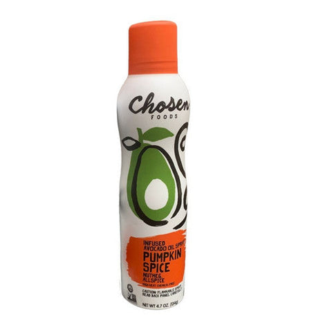 Chosen Foods, Pumpkin Spice Infused Avocado Oil Spray, 4.7 Oz(Case Of 6) Chosen Foods
