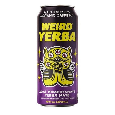 Drink Weird, Organic Blue Pomegranate Acai Yerba Mate Tea, 16 Oz (Case Of 12) Drink Weird