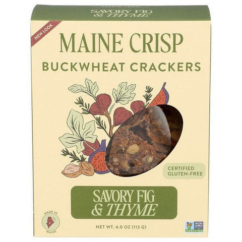 Maine Crisp, Savory Fig And Thyme Crisps, 4 Oz(Case Of 10) Maine Crisp