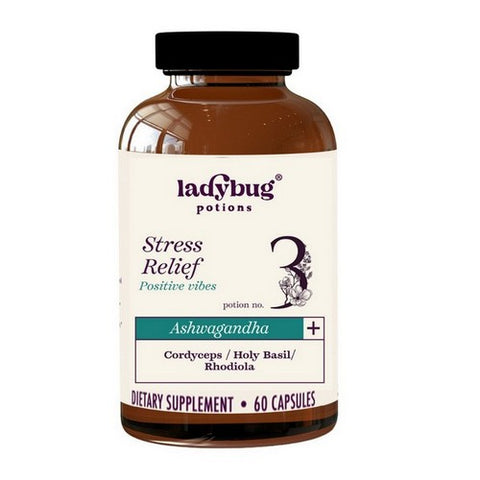 Ladybug Potions, Positive Vibes Ashwagandha Plus, 60 Capsules Ladybug Potions