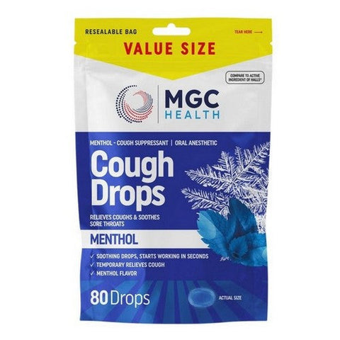 Mgc Health, Cough Drops Menthol, 80 Drops Mgc Health