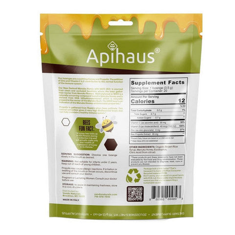 Apihaus, Manuka Honey & Propolis Eucalyptus, 20 Lozenges Apihaus