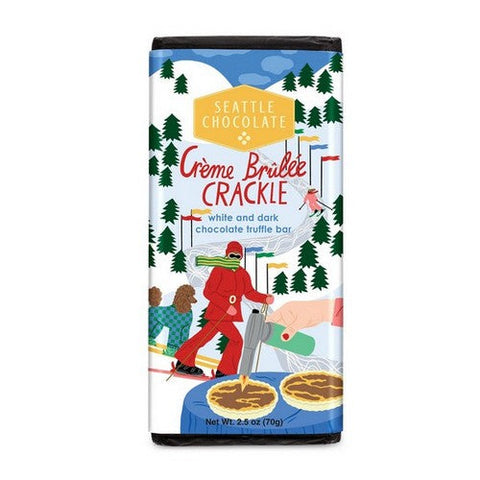 Seattle Chocolate Co., Creme Brulee Crackle Truffle Bar, 2.5 Oz Seattle Chocolate Co.